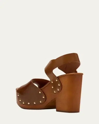 Chloé Jeannette Leather Clog Platform Sandals | Thumbnail 8