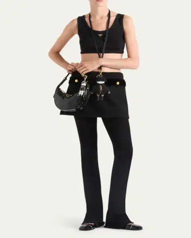 Prada Jersey Cropped Tank Top | Thumbnail 2 Prada Jersey Cropped Tank Top | Thumbnail 2