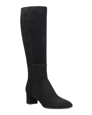 Santoni Suede Block-Heel Knee Boots | Thumbnail 1