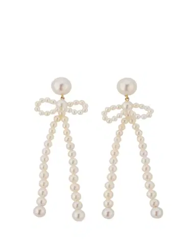 Sophie Bille Brahe Bow Rosette Dangle Earrings | Thumbnail 1