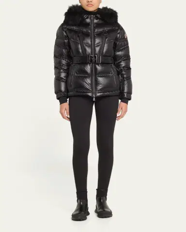 Moncler Bernis Down Ski Jacket with Detachable Shearling Trim | Thumbnail 2 Moncler Bernis Down Ski Jacket with Detachable Shearling Trim | Thumbnail 2