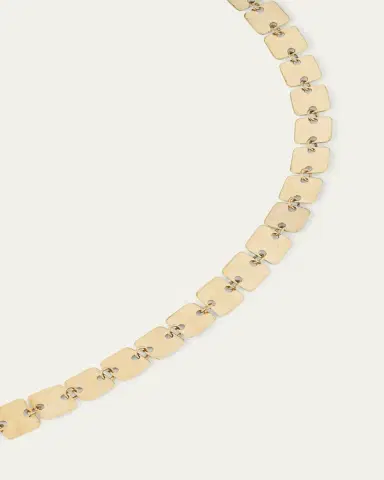 Lana 14K Yellow Gold Laser Square Chain Necklace, 18"L | Thumbnail 2