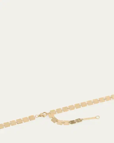 Lana 14K Yellow Gold Laser Square Chain Necklace, 18"L | Thumbnail 3