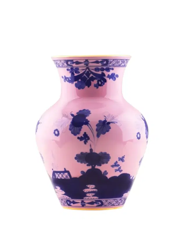Ginori 1735 Oriente Italiano Azalea Ming Vase, 9.8"