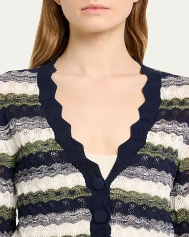 Ramy Brook Nell Wavy Knit Cropped Cardigan | Thumbnail 5 Ramy Brook Nell Wavy Knit Cropped Cardigan | Thumbnail 5