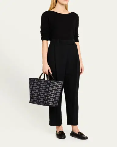 Tod's Chain-Link Denim Top-Handle Bag | Thumbnail 5 Tod's Chain-Link Denim Top-Handle Bag | Thumbnail 5