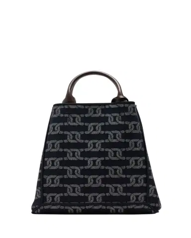 Tod's Chain-Link Denim Top-Handle Bag | Thumbnail 1 Tod's Chain-Link Denim Top-Handle Bag | Thumbnail 1