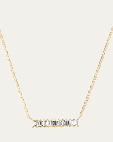 Lana 14K Gold Baguette Diamond Bar Pendant Necklace, 0.33 tcw | Thumbnail 2 Lana 14K Gold Baguette Diamond Bar Pendant Necklace, 0.33 tcw | Thumbnail 2