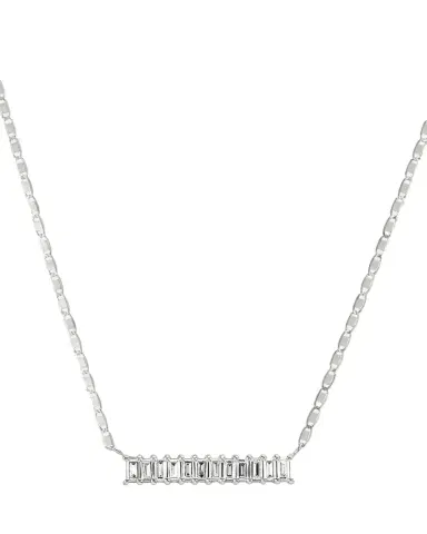 Lana 14K Gold Baguette Diamond Bar Pendant Necklace, 0.33 tcw | Thumbnail 1 Lana 14K Gold Baguette Diamond Bar Pendant Necklace, 0.33 tcw | Thumbnail 1