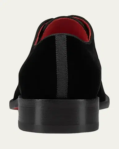 Christian Louboutin Men's Chambeliss Night Strass Velvet Derby Shoes | Thumbnail 8 Christian Louboutin Men's Chambeliss Night Strass Velvet Derby Shoes | Thumbnail 8