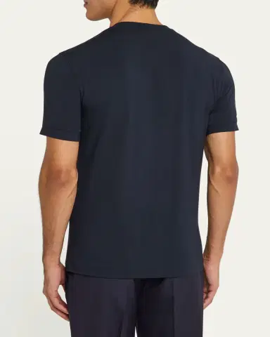 Giorgio Armani Men's Textured Stretch T-Shirt | Thumbnail 7
