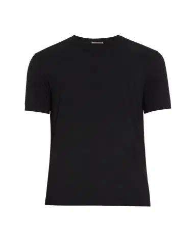 Giorgio Armani Men's Textured Stretch T-Shirt | Thumbnail 1