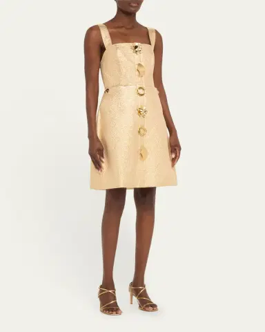 Harbison Quantum Metallic Embellished Mini Dress | Thumbnail 4 Harbison Quantum Metallic Embellished Mini Dress | Thumbnail 4