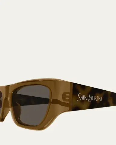 Saint Laurent Rectangle Acetate Sunglasses | Thumbnail 3