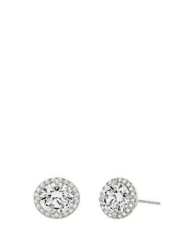 VRAI 14K White Gold Brilliant Round Halo Lab Grown Diamond Stud Earrings, 2.00tcw | Thumbnail 1 VRAI 14K White Gold Brilliant Round Halo Lab Grown Diamond Stud Earrings, 2.00tcw | Thumbnail 1