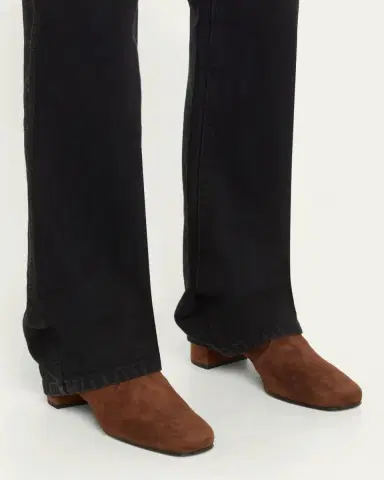 Roger Vivier Tres Vivier Suede Buckle Ankle Booties | Thumbnail 4 Roger Vivier Tres Vivier Suede Buckle Ankle Booties | Thumbnail 4
