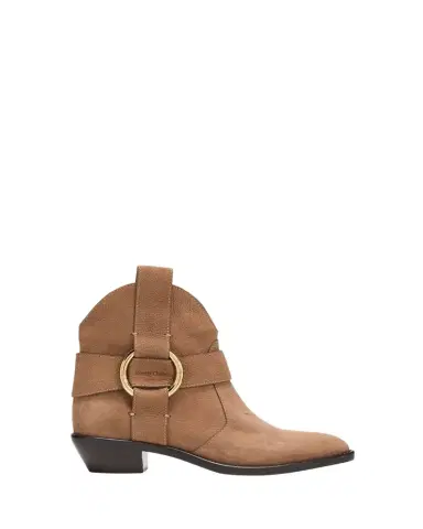 See By Chloé Leather Ring Harness Ankle Booties | Thumbnail 1 See By Chloé Leather Ring Harness Ankle Booties | Thumbnail 1