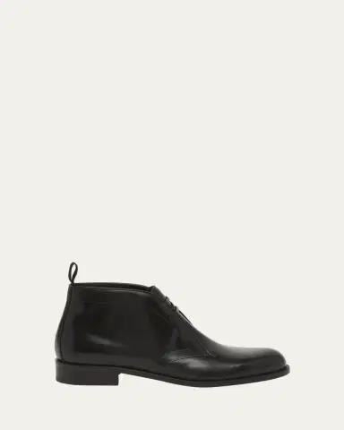 Giorgio Armani Men's Bull Leather Chukka Boots | Thumbnail 2 Giorgio Armani Men's Bull Leather Chukka Boots | Thumbnail 2