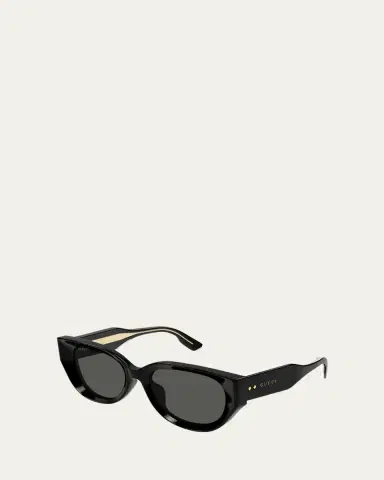 Gucci Beveled Recycled Acetate Cat-Eye Sunglasses | Thumbnail 2 Gucci Beveled Recycled Acetate Cat-Eye Sunglasses | Thumbnail 2