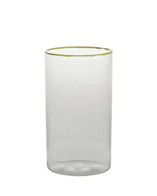 Tuttoattaccato Lemon Yellow Highball Glass, 15.2 oz.