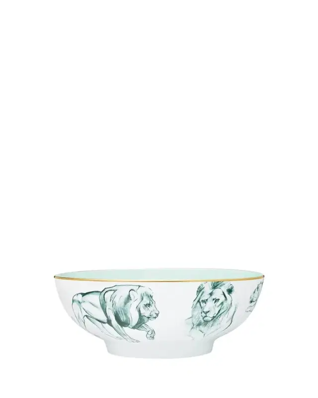 Hermes Carnets D'Equateur Breakfast Small Salad Bowl