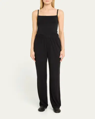 ÉTERNE Waffle-Knit Lounge Pants | Thumbnail 2