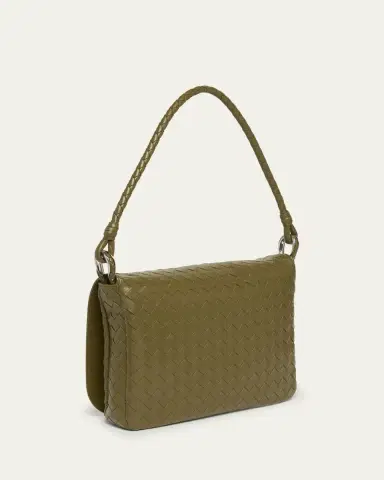Bottega Veneta Men's Swing Small Intrecciato Leather Crossbody Bag | Thumbnail 3 Bottega Veneta Men's Swing Small Intrecciato Leather Crossbody Bag | Thumbnail 3
