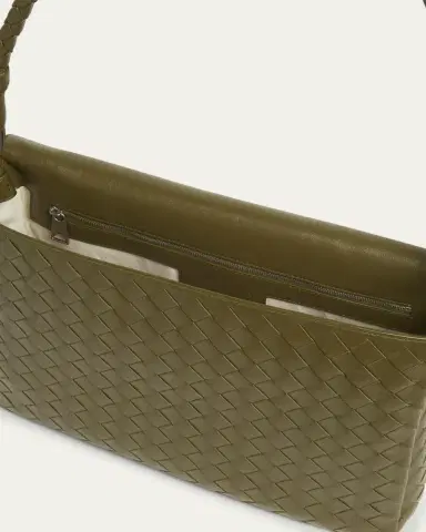 Bottega Veneta Men's Swing Small Intrecciato Leather Crossbody Bag | Thumbnail 4 Bottega Veneta Men's Swing Small Intrecciato Leather Crossbody Bag | Thumbnail 4
