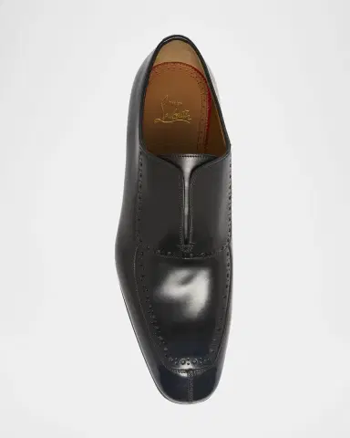 Christian Louboutin Men's Lafitte Spike Leather Oxfords | Thumbnail 5 Christian Louboutin Men's Lafitte Spike Leather Oxfords | Thumbnail 5