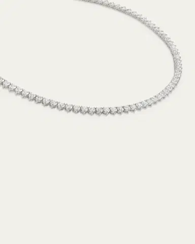 VRAI Lab Grown Diamond Tennis Necklace, Large | Thumbnail 2