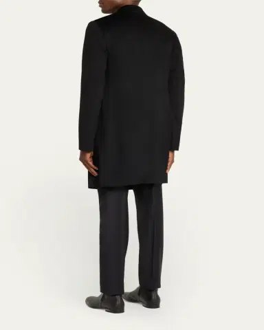 Tom Ford Men's Solid Cashmere Overcoat | Thumbnail 3