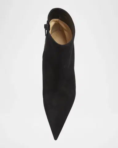 Christian Louboutin 100mm Belle Suede Ankle Booties | Thumbnail 2