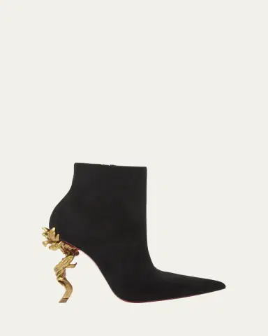 Christian Louboutin 100mm Belle Suede Ankle Booties | Thumbnail 4