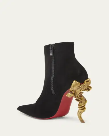 Christian Louboutin 100mm Belle Suede Ankle Booties | Thumbnail 5