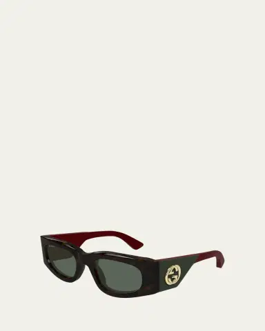 Gucci Rectangle Acetate Sunglasses | Thumbnail 2