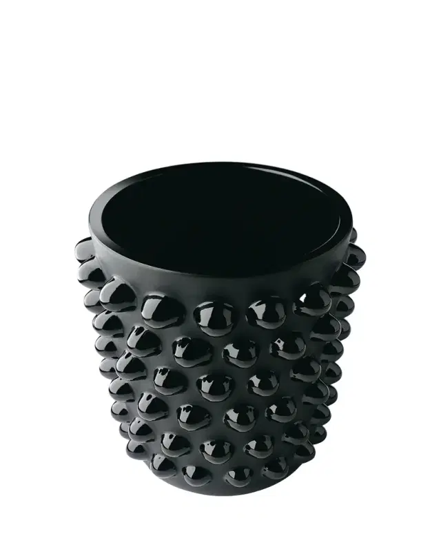 Lalique Mossi Black XXL Vase - 12"