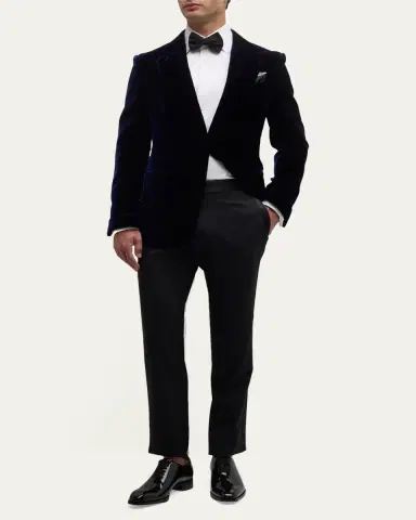 Tom Ford Men's Wool-Silk Velvet Cocktail Jacket | Thumbnail 2
