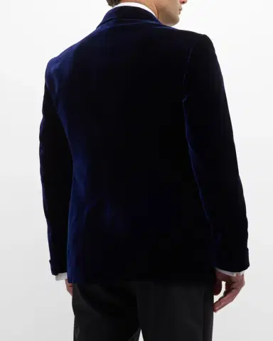 Tom Ford Men's Wool-Silk Velvet Cocktail Jacket | Thumbnail 3