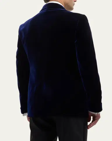 Tom Ford Men's Wool-Silk Velvet Cocktail Jacket | Thumbnail 5