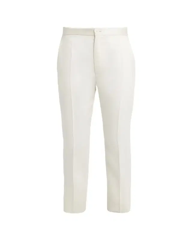 Origami Button Cuff Silk Pants