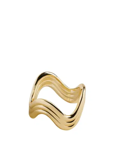 L'Objet Gold-Tone Ripple Napkin Rings Jewels, Set of 4 | Thumbnail 1