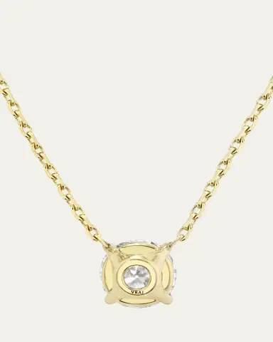 VRAI Brilliant-Cut Round Solitaire Lab Grown Diamond Necklace, 1.0tcw | Thumbnail 3