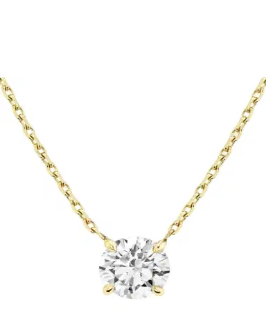 VRAI Brilliant-Cut Round Solitaire Lab Grown Diamond Necklace, 1.0tcw | Thumbnail 1