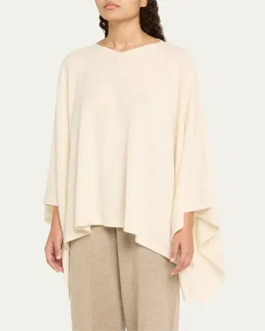 Arlotta Cashmere Cashmere Handkerchief Poncho | Thumbnail 4 Arlotta Cashmere Cashmere Handkerchief Poncho | Thumbnail 4
