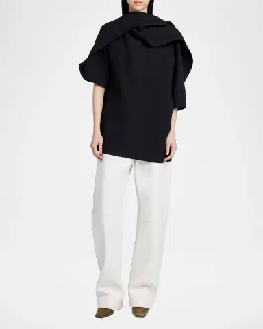 Bottega Veneta Light Double Wool Crepe Top | Thumbnail 6 Bottega Veneta Light Double Wool Crepe Top | Thumbnail 6