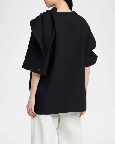 Bottega Veneta Light Double Wool Crepe Top | Thumbnail 7 Bottega Veneta Light Double Wool Crepe Top | Thumbnail 7