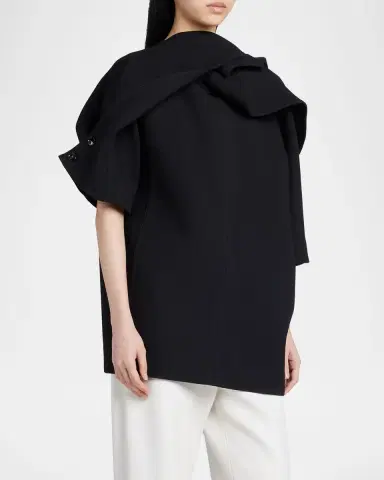 Bottega Veneta Light Double Wool Crepe Top | Thumbnail 8 Bottega Veneta Light Double Wool Crepe Top | Thumbnail 8