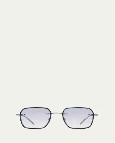 BARTON PERREIRA Men's Louie Titanium and Acetate Square Sunglasses | Thumbnail 4 BARTON PERREIRA Men's Louie Titanium and Acetate Square Sunglasses | Thumbnail 4