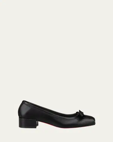 Christian Louboutin Mamaflirt Leather Red Sole Ballerina Pumps | Thumbnail 6