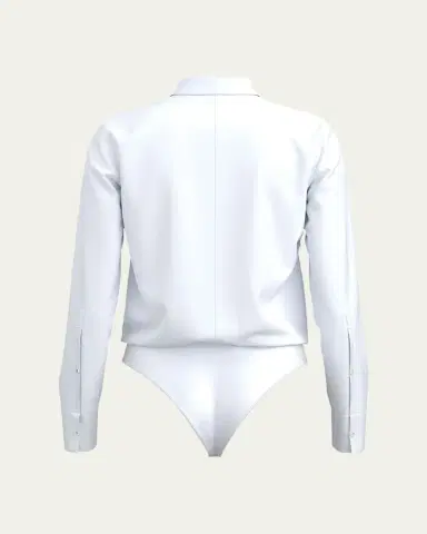 Wolford Cotton Poplin Blouse Bodysuit | Thumbnail 6 Wolford Cotton Poplin Blouse Bodysuit | Thumbnail 6